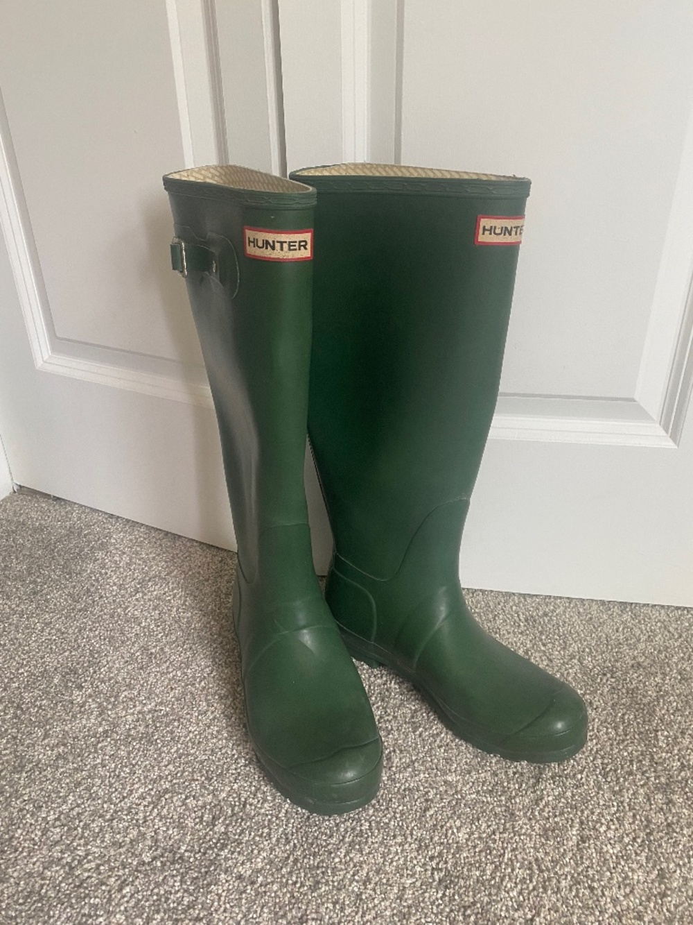 Hunter Green Tall Rain Boots